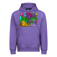 Tulip colorful leopard background Urban Hoodie - RanaPortraitStore