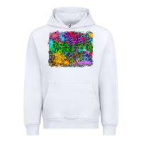 White colorful leopard background Urban Hoodie - RanaPortraitStore