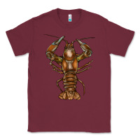 Burgundy Crawfish Classic Tee - FaDigitalArtStudio