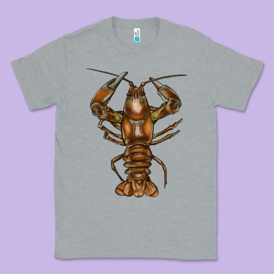 Crawfish Classic Tee Designed By Fadigitalartstudio