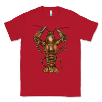 Red Crawfish Classic Tee - FaDigitalArtStudio