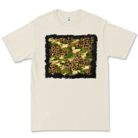 Bone camouflage and leopard background Premium Tee - BundleAndBundleShop