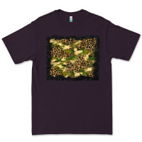 Plum camouflage and leopard background Premium Tee - BundleAndBundleShop