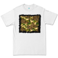 White camouflage and leopard background Premium Tee - BundleAndBundleShop