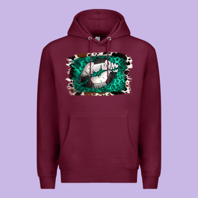 Soccer Lips Premium Hoodie Designed By Jasminsmagicworld
