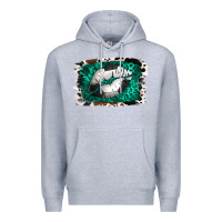 Heather Grey Soccer Lips Premium Hoodie - Jasminsmagicworld