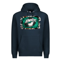 Navy Soccer Lips Premium Hoodie - Jasminsmagicworld