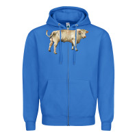 Charolais Bull Zipper Hoodie | Teevron