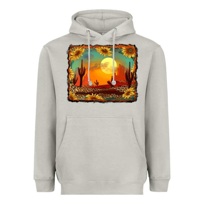 Western Desert Sunset Background Heavyweight Hoodie by RanaPortraitStore | Teevron