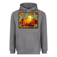 Storm western desert sunset background Heavyweight Hoodie - RanaPortraitStore
