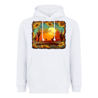 White western desert sunset background Heavyweight Hoodie - RanaPortraitStore