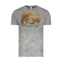 Cloud Rock Thankful Blessed Kind Of Mess Vintage Tee - CowhideDigitalArt