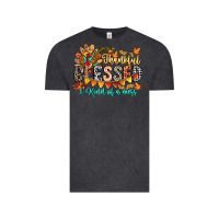 Vintage Black Thankful Blessed Kind Of Mess Vintage Tee - CowhideDigitalArt