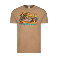Vintage Coffee Thankful Blessed Kind Of Mess Vintage Tee - CowhideDigitalArt