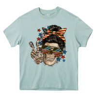 Arona American Mother skull Heavy Core Tee - FaDigitalArtStudio