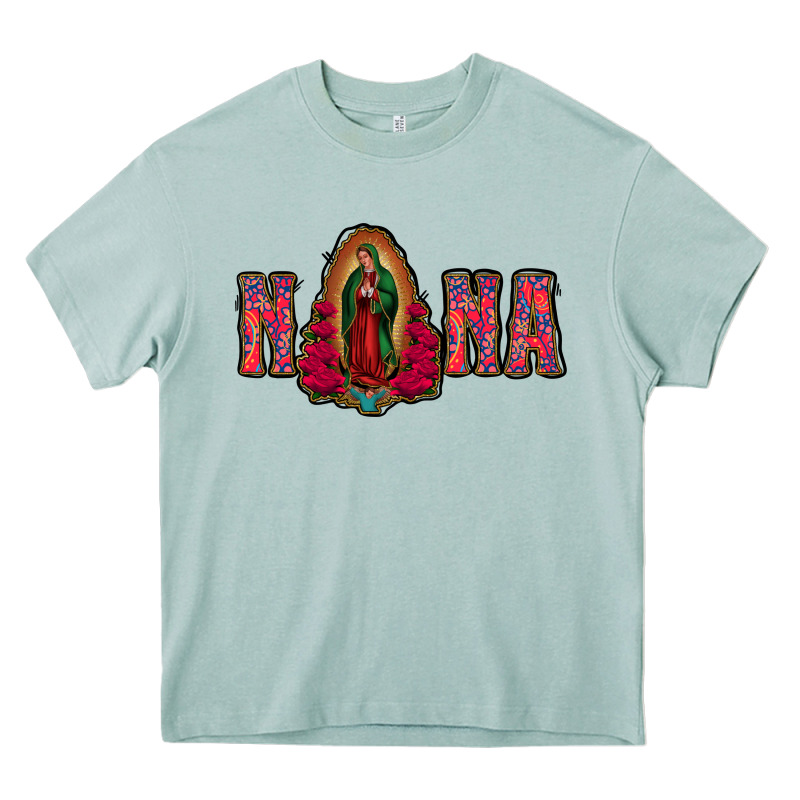 Nana Lady Of Guadalupe Heavy Core Tee by Jasminsmagicworld | Teevron