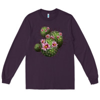 Plum arizona fishhook cacti Long Sleeve Tee - LillyAllenDesigns