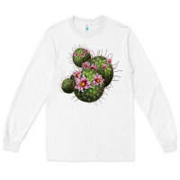 White arizona fishhook cacti Long Sleeve Tee - LillyAllenDesigns