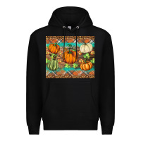 Black fall pumpkin Premium Hoodie - BarkalooDesign