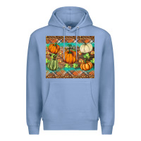 Colony Blue fall pumpkin Premium Hoodie - BarkalooDesign