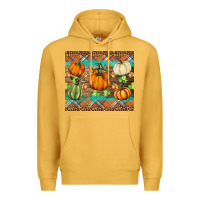Mustard fall pumpkin Premium Hoodie - BarkalooDesign