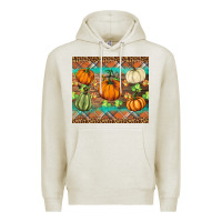 Oatmeal Heather fall pumpkin Premium Hoodie - BarkalooDesign