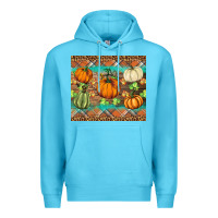 Ocean Blue fall pumpkin Premium Hoodie - BarkalooDesign