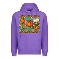 Purple fall pumpkin Premium Hoodie - BarkalooDesign