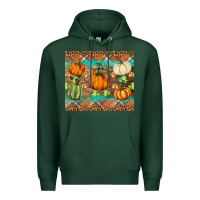 Sports Green fall pumpkin Premium Hoodie - BarkalooDesign