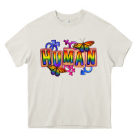Cream Human pride Heavy Core Tee - FaDigitalArtStudio