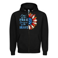 Black Patriotic Sunflower Zipper Hoodie - Jasminsmagicworld