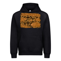 Black leopard glitter background Urban Hoodie - RanaPortraitStore