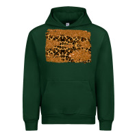 Forest Green leopard glitter background Urban Hoodie - RanaPortraitStore