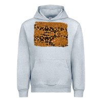 Heather Grey leopard glitter background Urban Hoodie - RanaPortraitStore