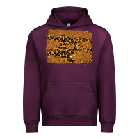 Mauve Wine leopard glitter background Urban Hoodie - RanaPortraitStore
