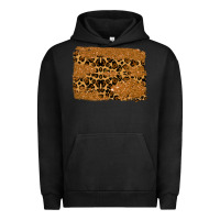 Pigment Black leopard glitter background Urban Hoodie - RanaPortraitStore