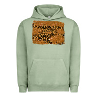 Pigment Oil Green leopard glitter background Urban Hoodie - RanaPortraitStore