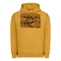 Pigment Peanut Butter leopard glitter background Urban Hoodie - RanaPortraitStore