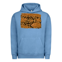 Pigment Pebble Blue leopard glitter background Urban Hoodie - RanaPortraitStore