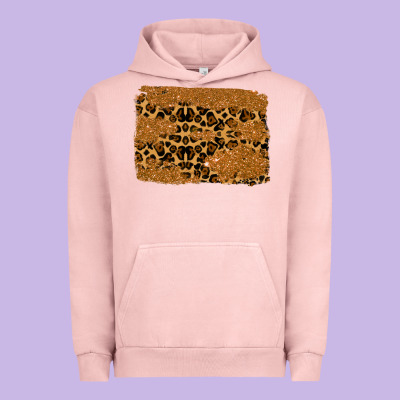 Leopard Glitter Background Urban Hoodie Designed By Ranaportraitstore