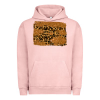 Pigment Salmon leopard glitter background Urban Hoodie - RanaPortraitStore