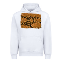 White leopard glitter background Urban Hoodie - RanaPortraitStore