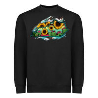 Black Kentucky map sunflower cactus serape Heavyweight Sweatshirt - RanaPortraitStore