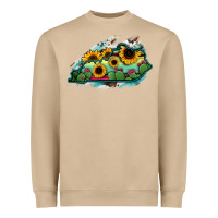 Mushroom Kentucky map sunflower cactus serape Heavyweight Sweatshirt - RanaPortraitStore