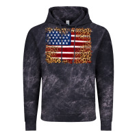 Cloud Black american flag and leopard Vintage Hoodie - Artiststas