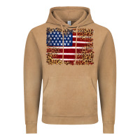 Vintage Camel american flag and leopard Vintage Hoodie - Artiststas