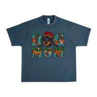 Midnight Navy christmas dog mom dachshund Urban Heavy Tee - RanaPortraitStore