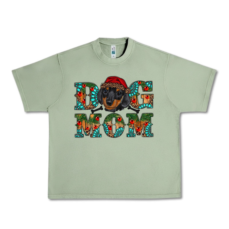 Christmas Dog Mom Dachshund Urban Heavy Tee by RanaPortraitStore | Teevron