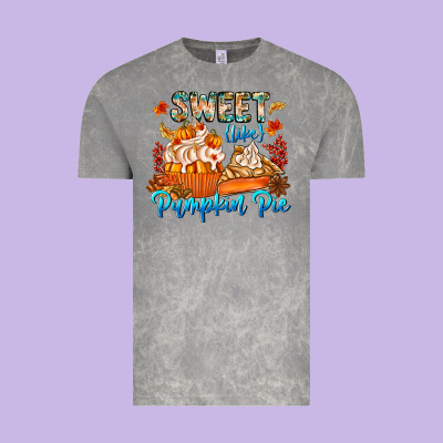 Sweet Like Pumpkin Pie Vintage Tee Designed By Cowhidedigitalart