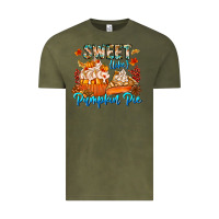 Vintage Olive Sweet Like Pumpkin Pie Vintage Tee - CowhideDigitalArt